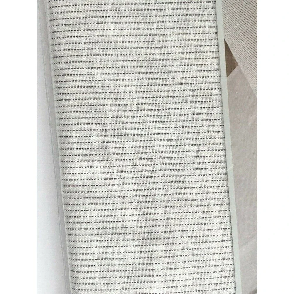 Taylor Stripe Woven Fabric Tablecloth White Charcoal Machine Washable 60x102